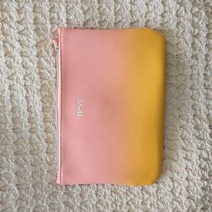 Ipsy Pink and Yellow Ombre Makeup Bag